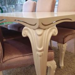 Klasik Beyaz Lake Masa