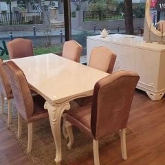 Klasik Beyaz Lake Masa