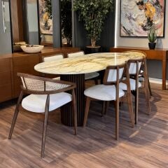 Aluna Porselen Yemek Masası